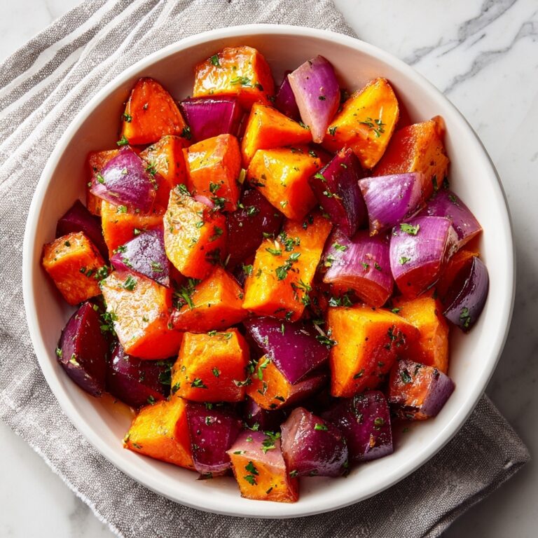 Sweet Potato Salad with Roasted Sweet Potatoes and Fresh Vegetables Recipe