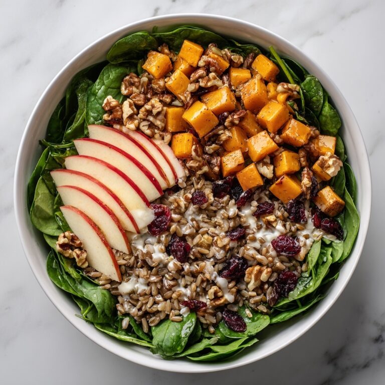Apple Butternut Squash Farro Salad Recipe