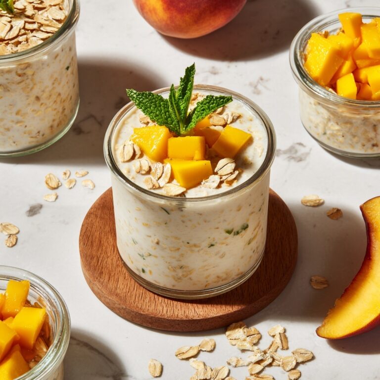 Deliciously Creamy Coconut Mango Oatmeal for a Tropical Boost Recipe