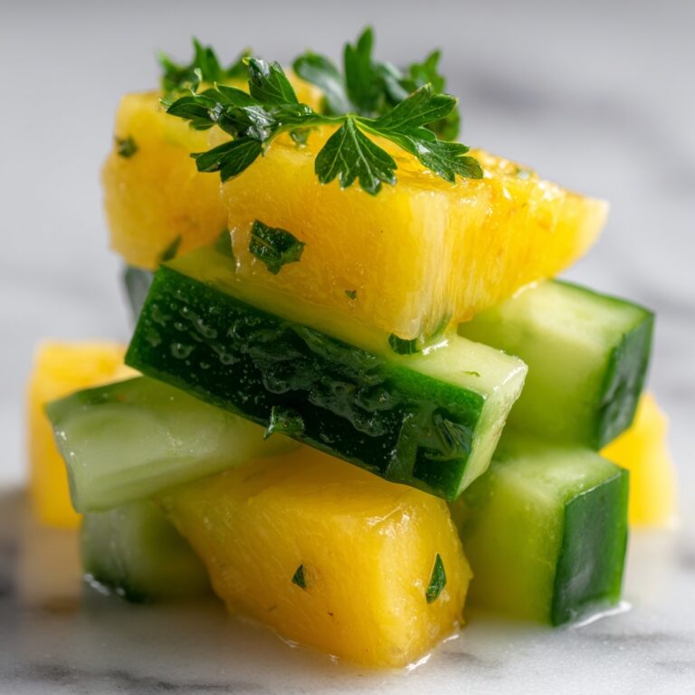 Light and Zesty Pineapple Cucumber Salad for Refreshing Snacking Recipe