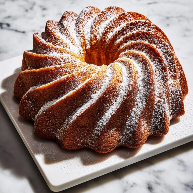 Pear Cardamom Bundt Cake Recipe