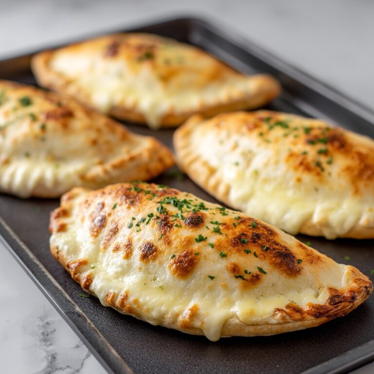 Heavenly Baked Chicken Alfredo Calzones Recipe