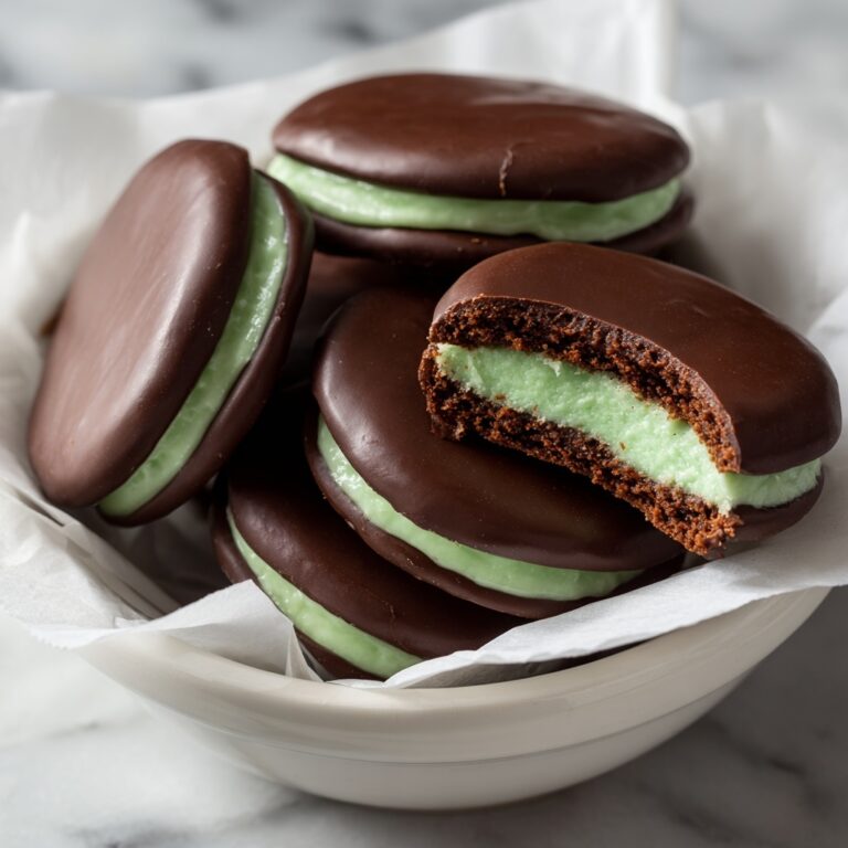 Mint Sandwich Cookies with Chocolate Coating Recipe