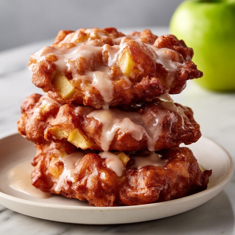 Baked Apple Fritters with Apple Cider Glaze Recipe
