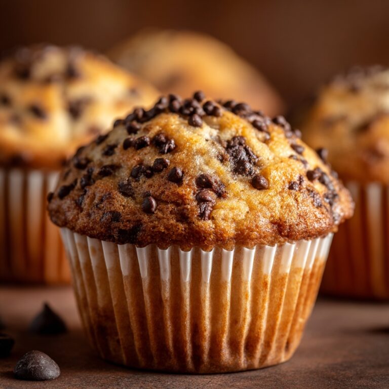 Chocolate Chip Peanut Butter Muffins Recipe