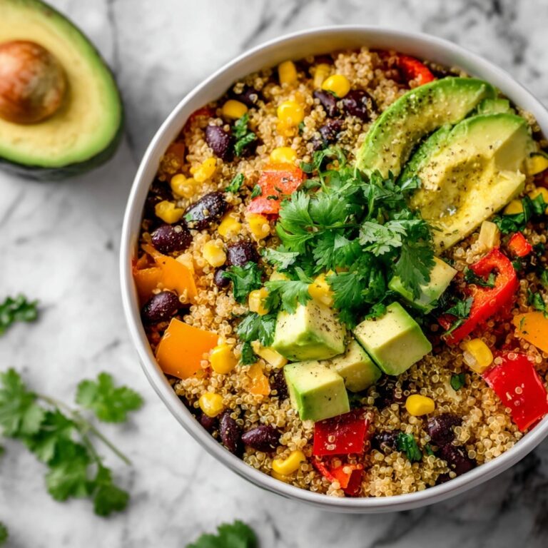 Cauliflower Rice Burrito Bowl with Black Beans, Corn, and Avocado Recipe