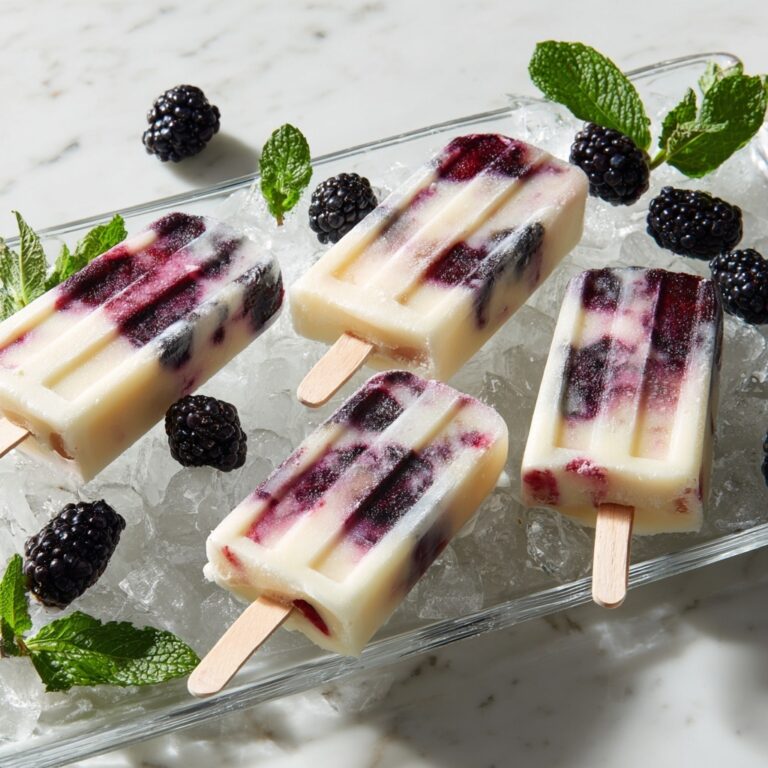 Creamy Blackberry, Pineapple and Coconut Swirl Ice Pops Recipe