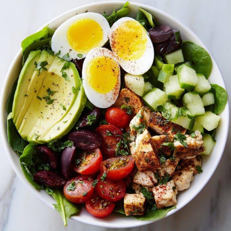 High-Protein Avocado Chicken Salad with Egg Recipe