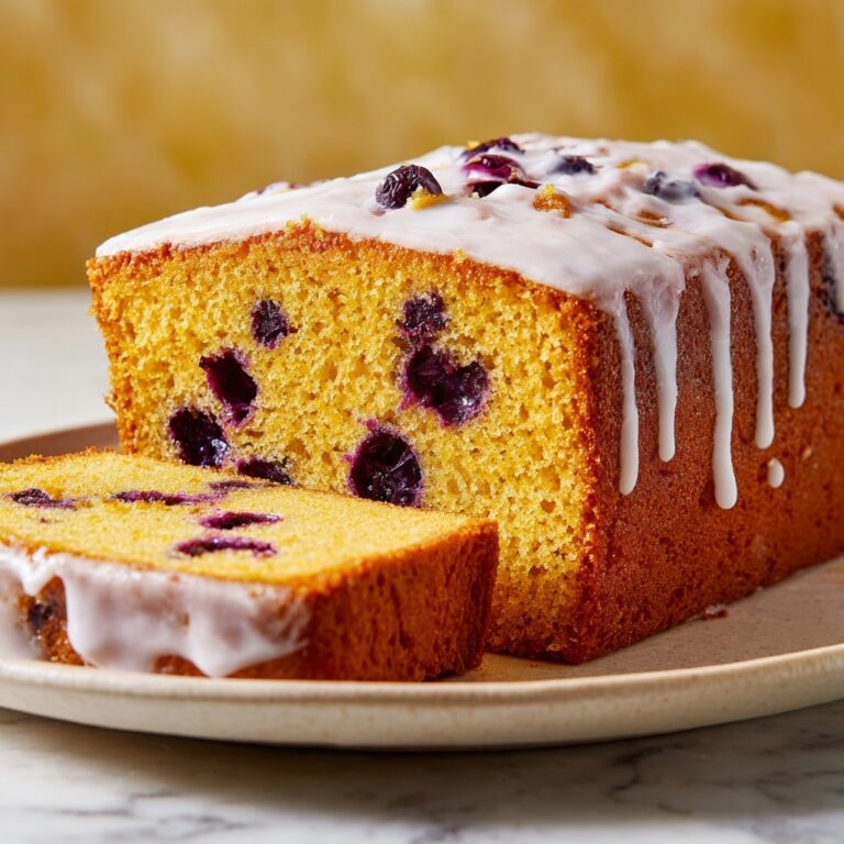 Blueberry Lemon Bread with Lemon Glaze Recipe