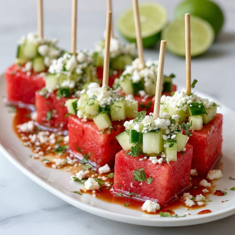 Watermelon Feta Tajín Skewers Recipe