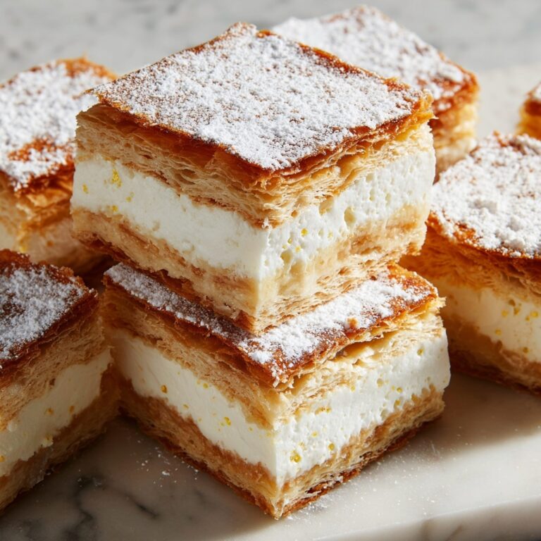 Vanilla Custard Cream Squares Recipe