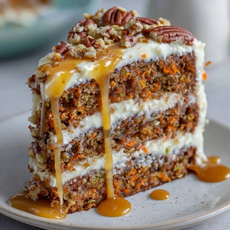 Caramel Pecan Carrot Heaven Cake Recipe