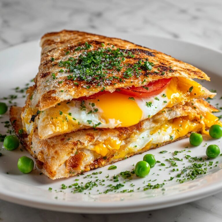 Fried Egg Quesadilla with Sliced Avocado and Fresh Herbs Recipe