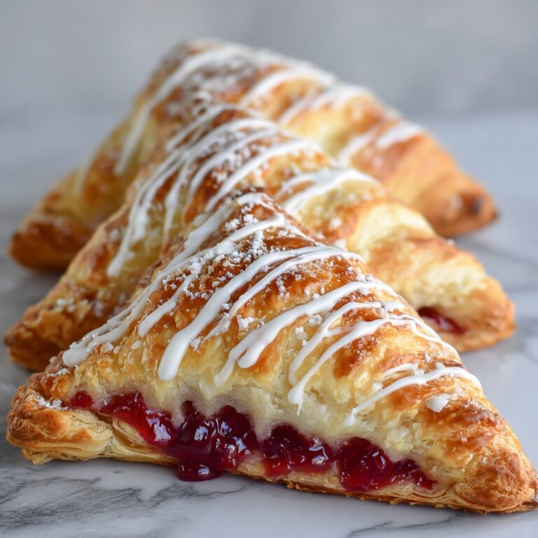 Cherry Turnovers with Cherry Pie Filling and Almond Glaze Recipe