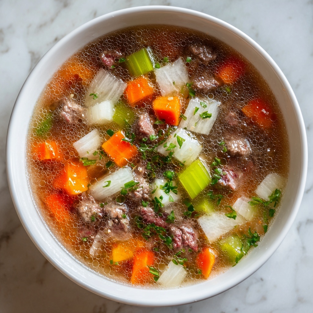 The BEST Vegetable Beef Soup Recipe - Recipe Image