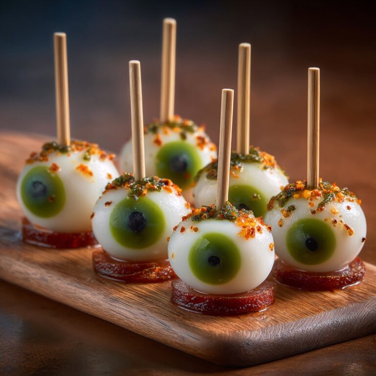 Creepy-Cute Skewered Beef Salami Eyeballs Recipe