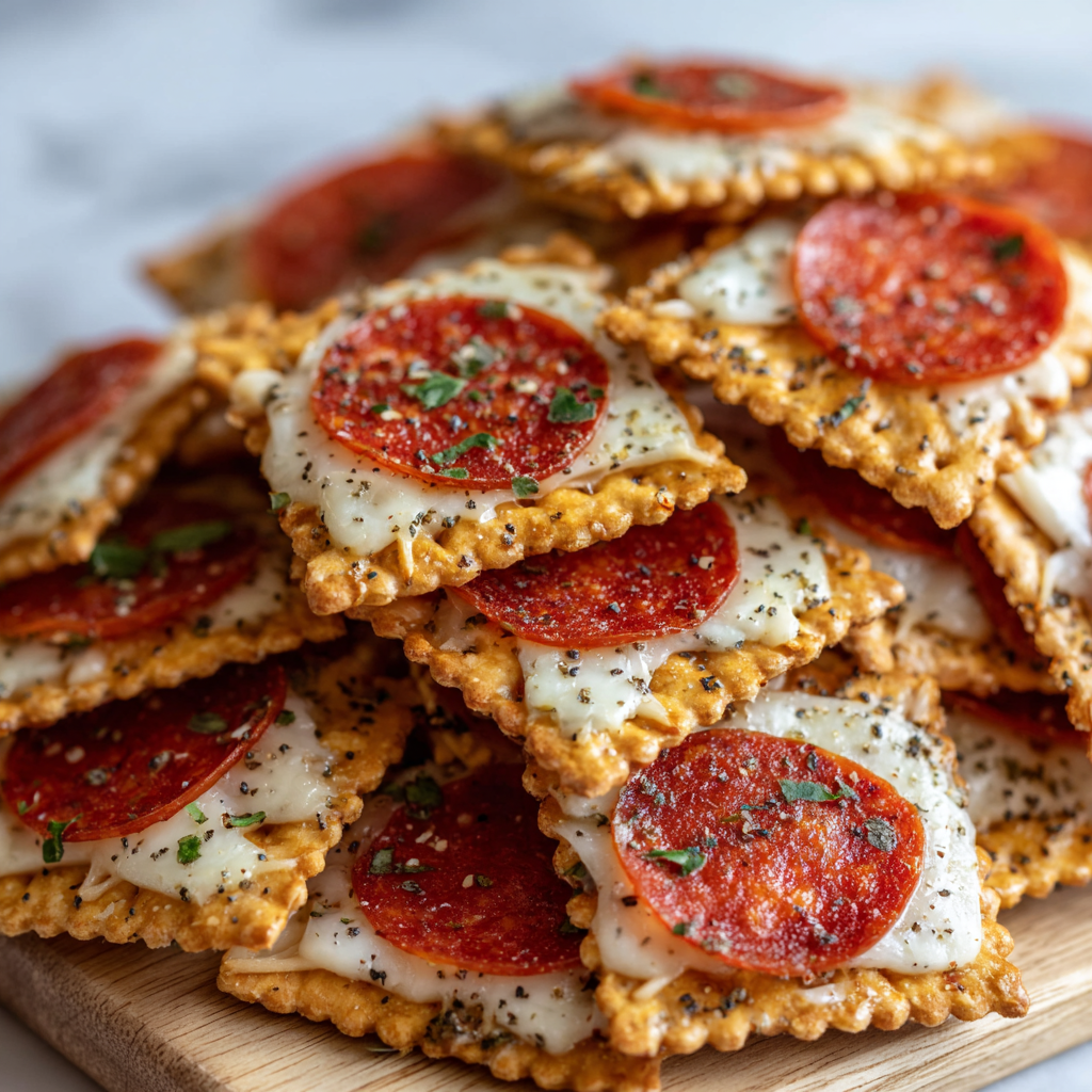 Keto Pizza Chips: Your Crispy Low-Carb Snack Solution Recipe - Recipe Image