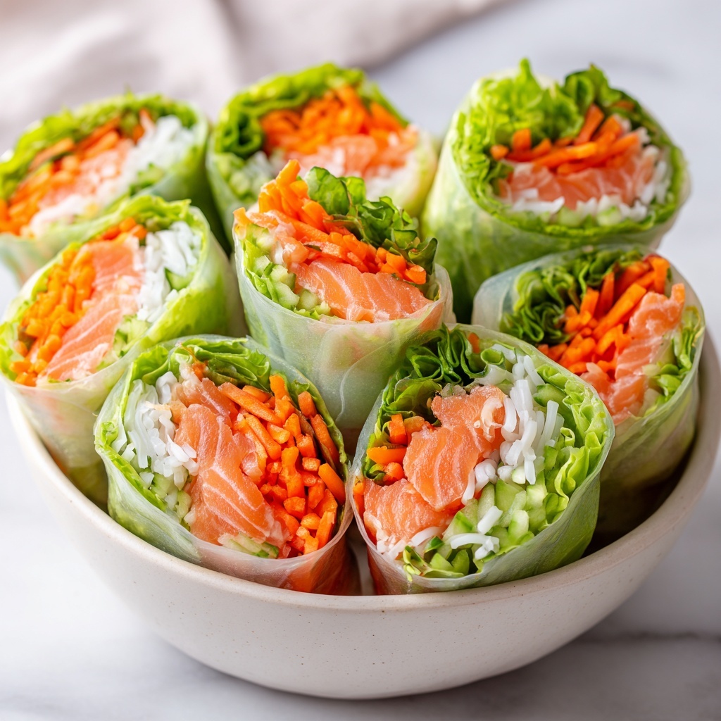 Savory Smoked Salmon Spring Rolls Recipe - Recipe Image