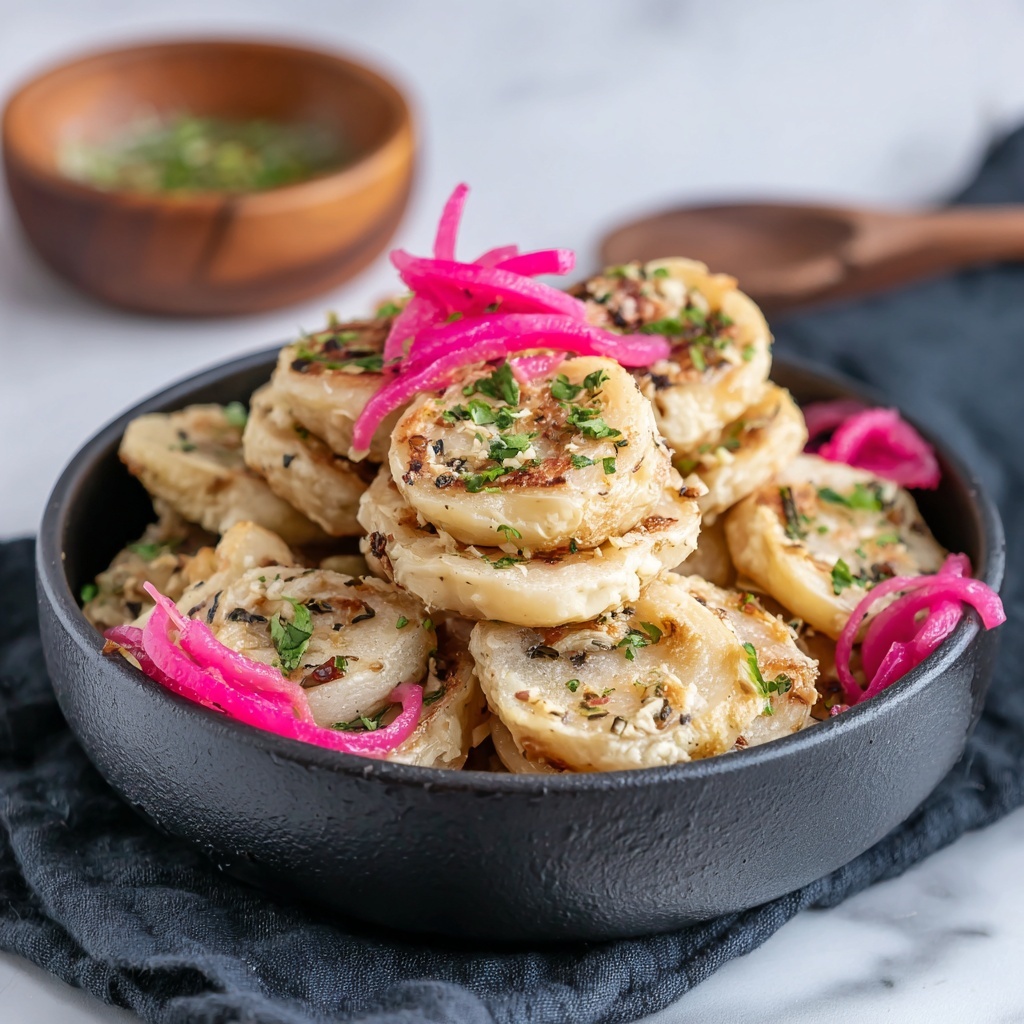 Flaky Banana Puri with Rose Cardamom Syrup Recipe - Recipe Image