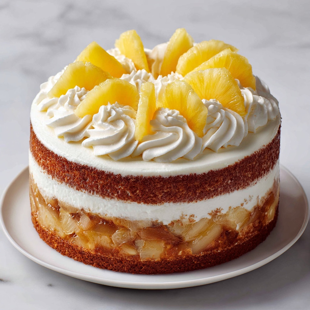 Pineapple Condensed Milk Cake Recipe - Recipe Image