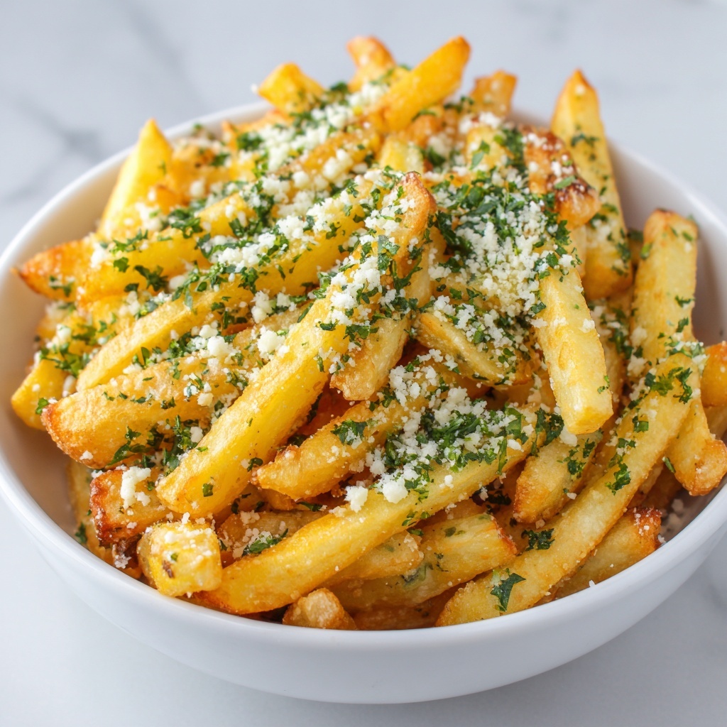 Crispy Air Fryer Garlic Fries Recipe - Recipe Image