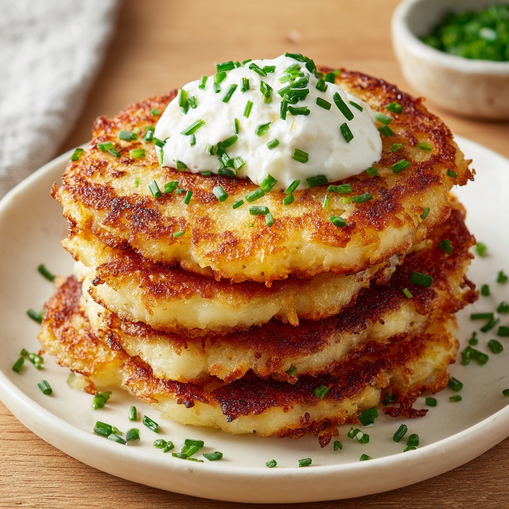 German Potato Pancakes (Kartoffelpuffer) Recipe - Recipe Image