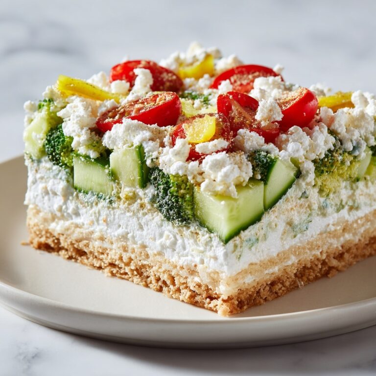 Cold Veggie Pizza with Cream Cheese, Ranch, and Fresh Veggies Recipe