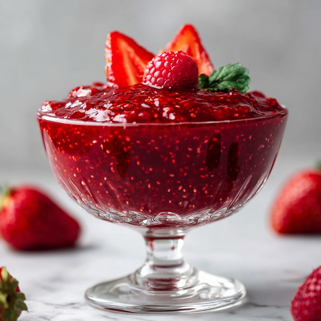 Fresh Strawberry Sauce (Strawberry Topping) Recipe - Recipe Image