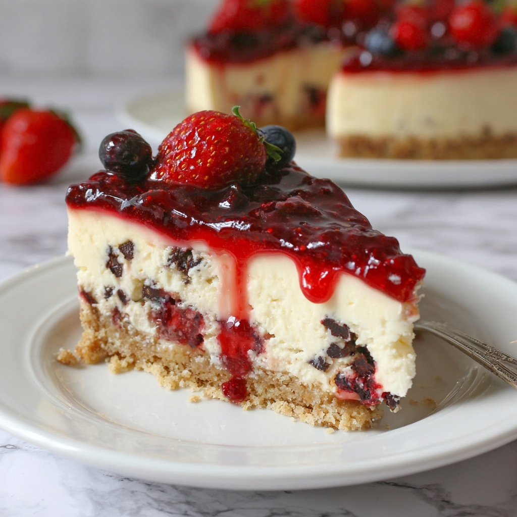 No Bake Easy Cherry Chocolate Chip Pie You Can't Resist Recipe - Recipe Image