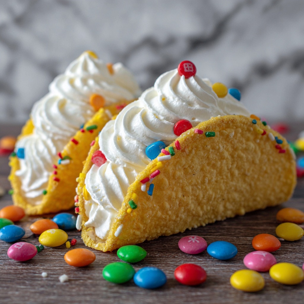 Fruity Pebbles Cheesecake Tacos Recipe - Recipe Image