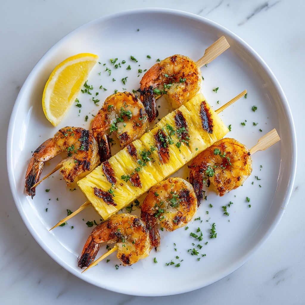 Grilled Shrimp Pineapple Skewers Recipe - Recipe Image