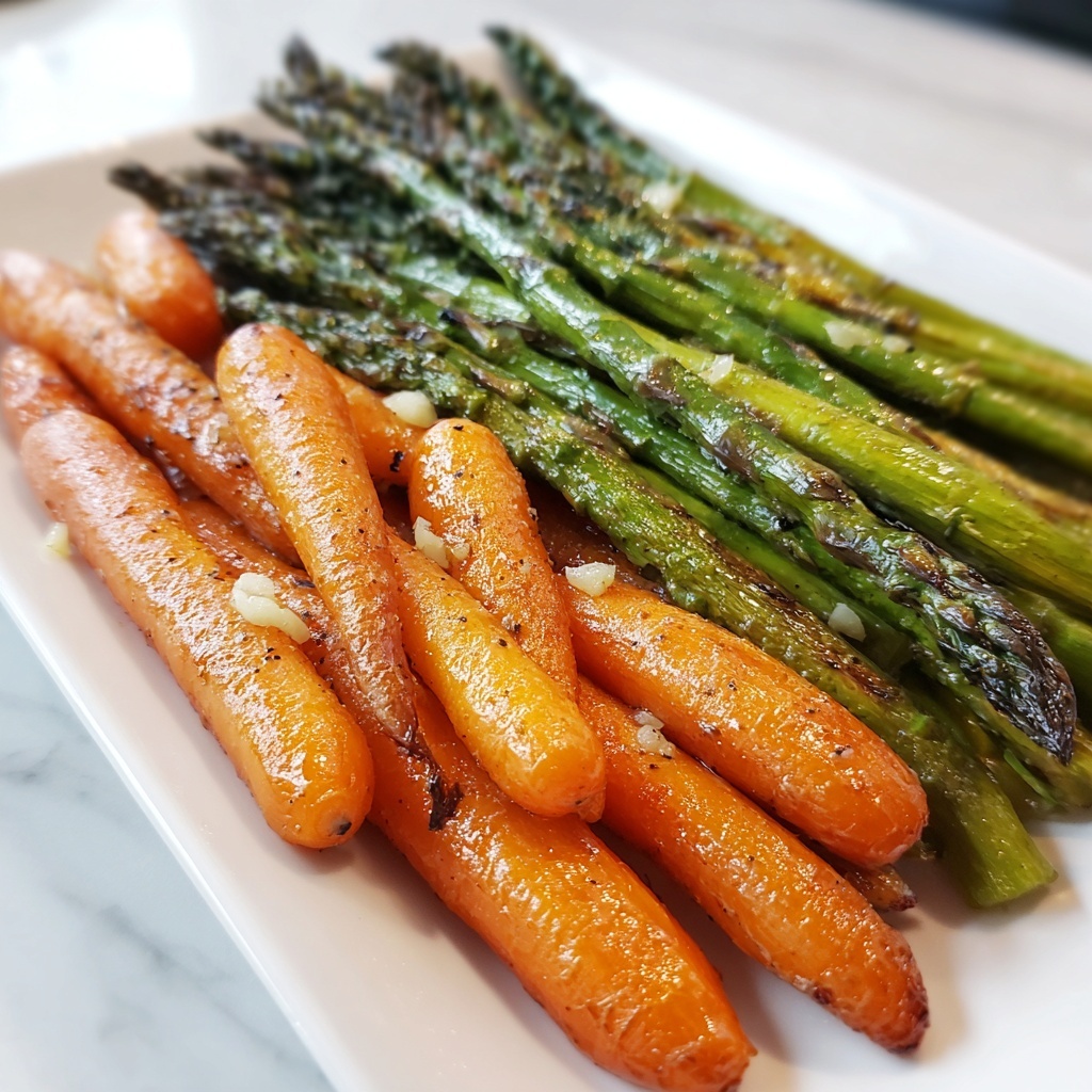 Roasted Asparagus and Carrots Recipe - Recipe Image