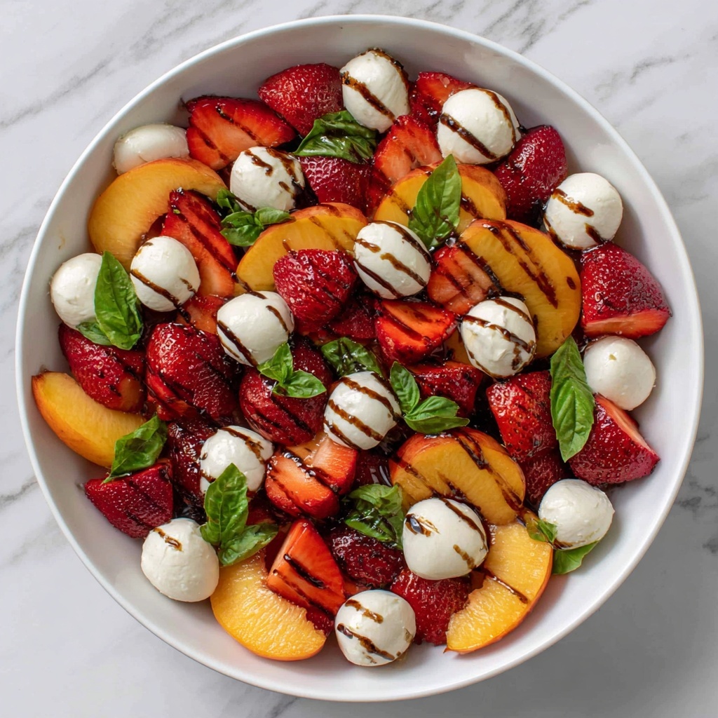 Summer Fruit Caprese Salad: 7 Delightful Flavors Await Recipe - Recipe Image