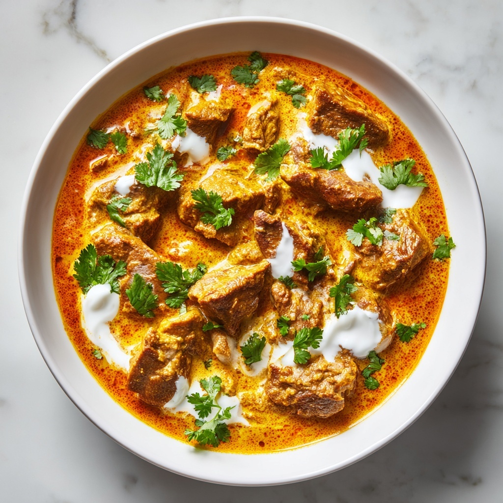 Easy Slow Cooked Indian Lamb Curry (Rogan Josh) Recipe - Recipe Image