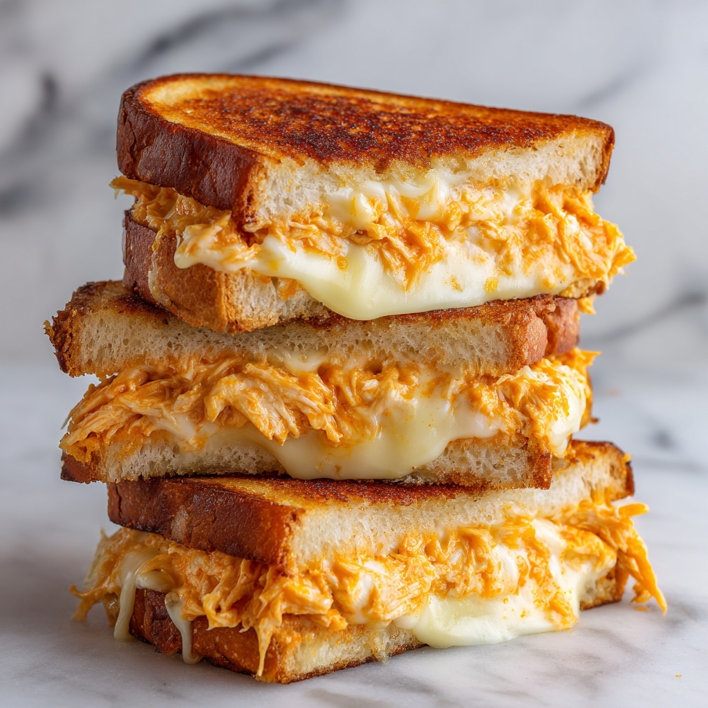 Buffalo Chicken Grilled Cheese Recipe - Recipe Image