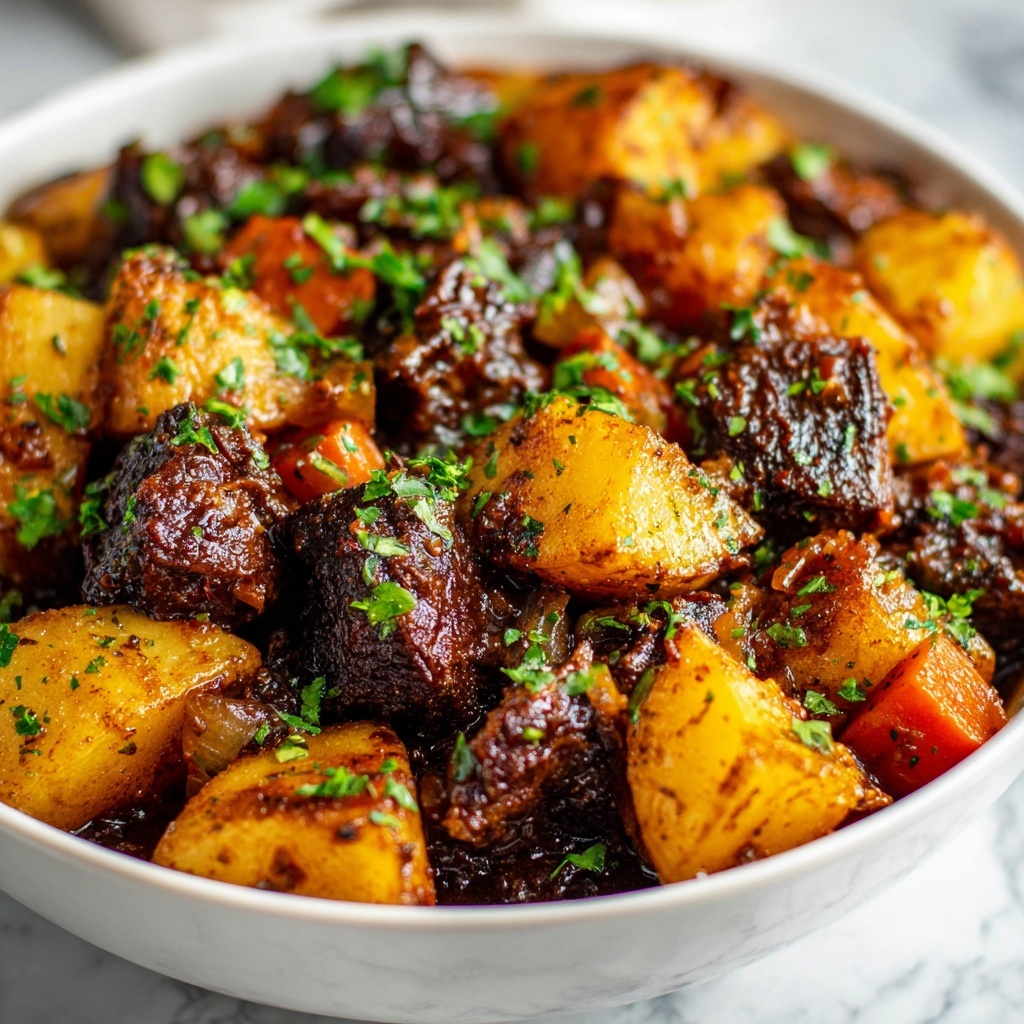 Crockpot Loaded Steak and Potato Bake Recipe - Recipe Image