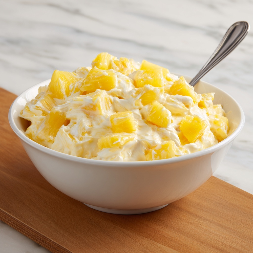 Hawaiian Pineapple Coconut Fluff : Irresistible Tropical Treat Recipe - Recipe Image