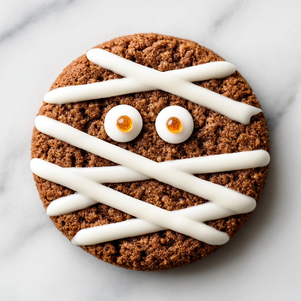 Fudgy Halloween Mummy Cookies Recipe - Recipe Image