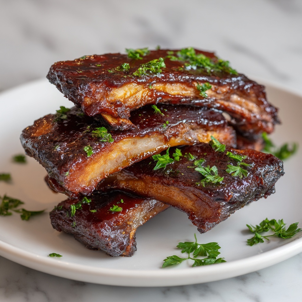 Slow Cooker Beef Ribs: 5 Secrets to Tender Bliss Recipe - Recipe Image