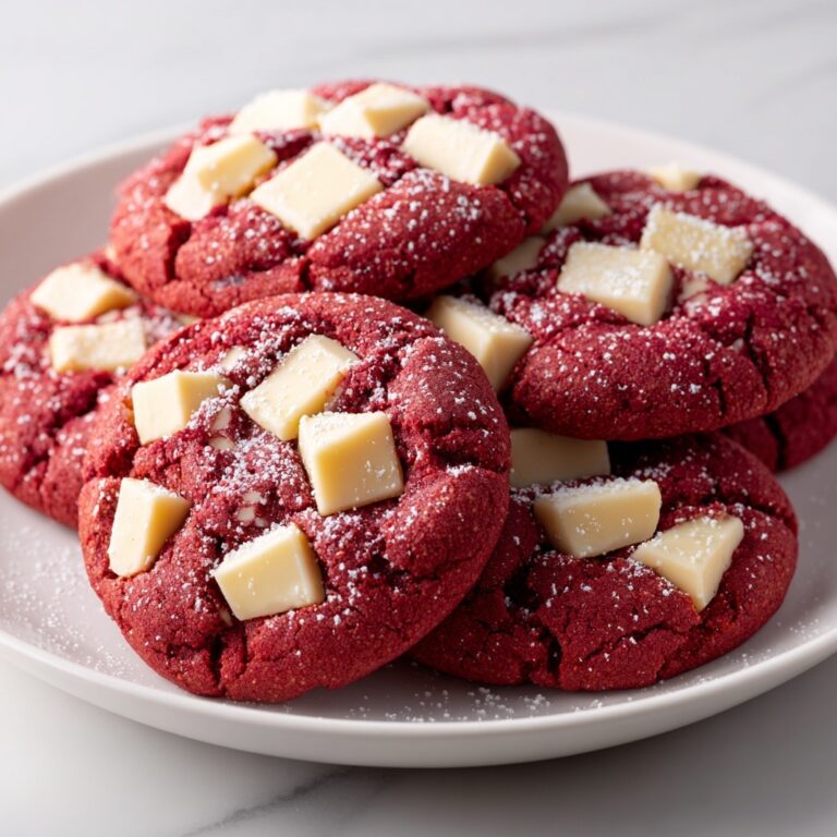 Red Velvet Cookies with White Chocolate Chunks Recipe