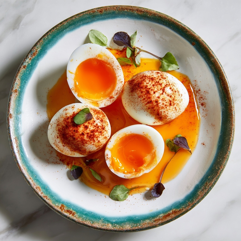 Turkish Eggs (Cilbir) with Spiced Butter and Fresh Herbs Recipe - Recipe Image