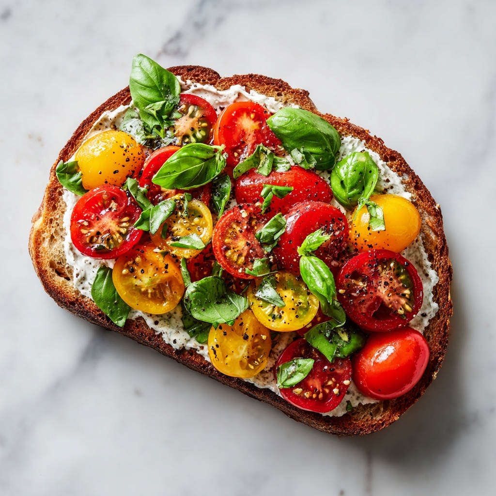 Fresh Cherry Tomato and Basil Bruschetta Recipe - Recipe Image