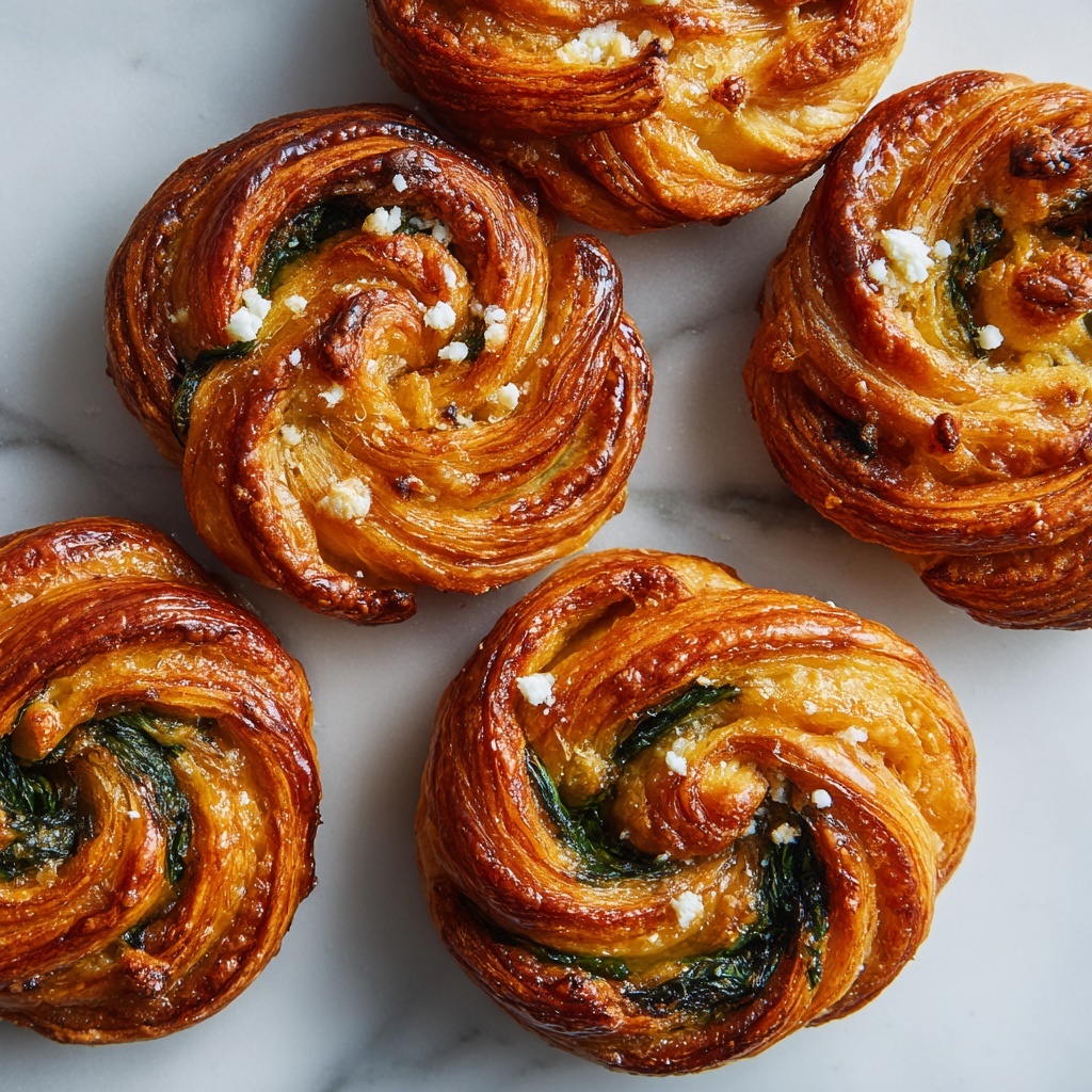 Spinach and Feta Puff Pastry Twists Recipe - Recipe Image
