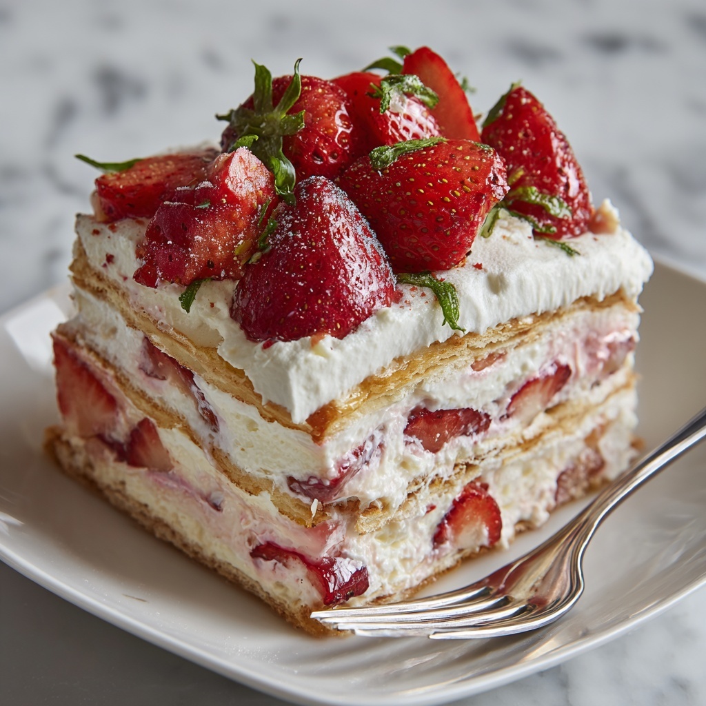 Strawberry Lasagna Recipe - Recipe Image