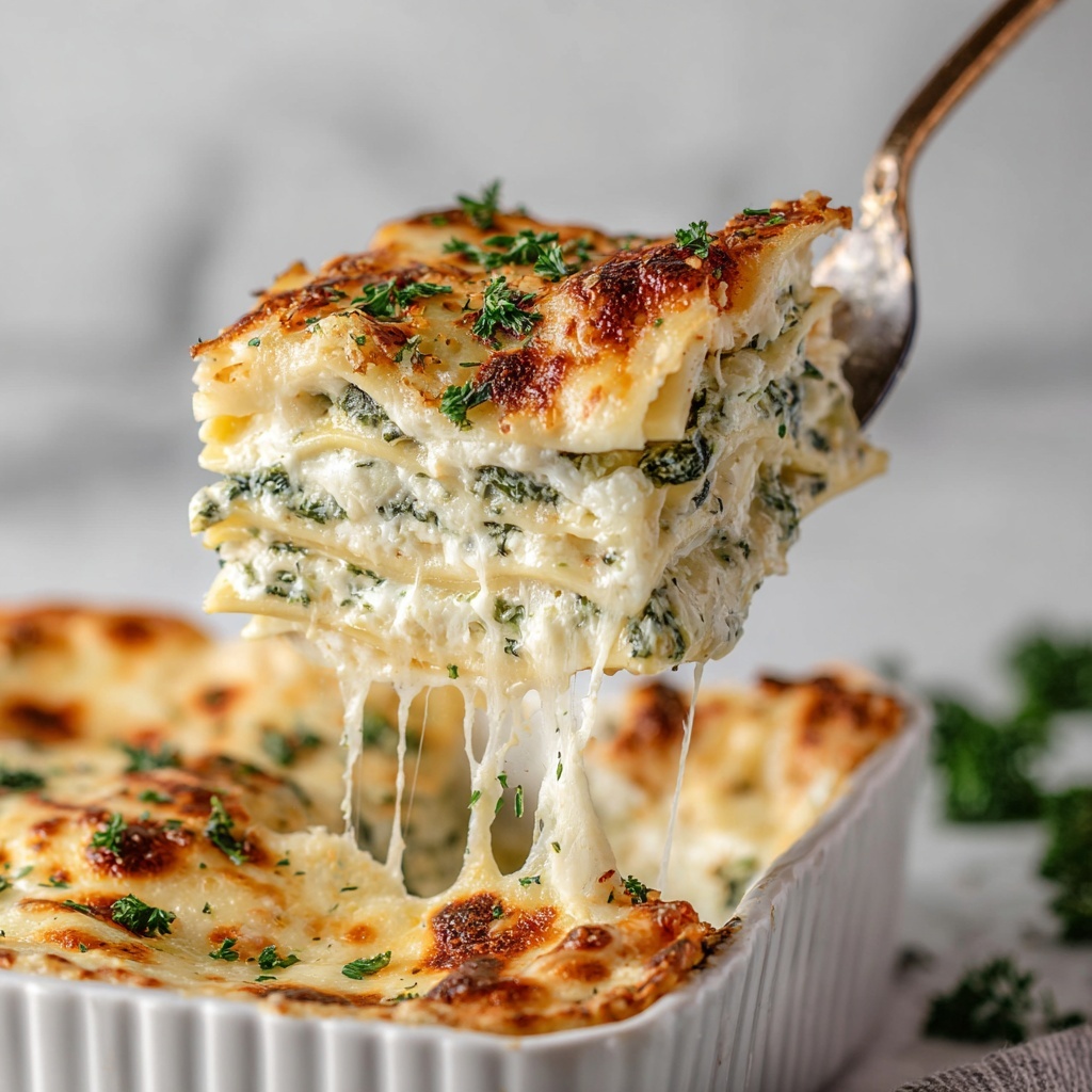 White Chicken Lasagna Recipe - Recipe Image