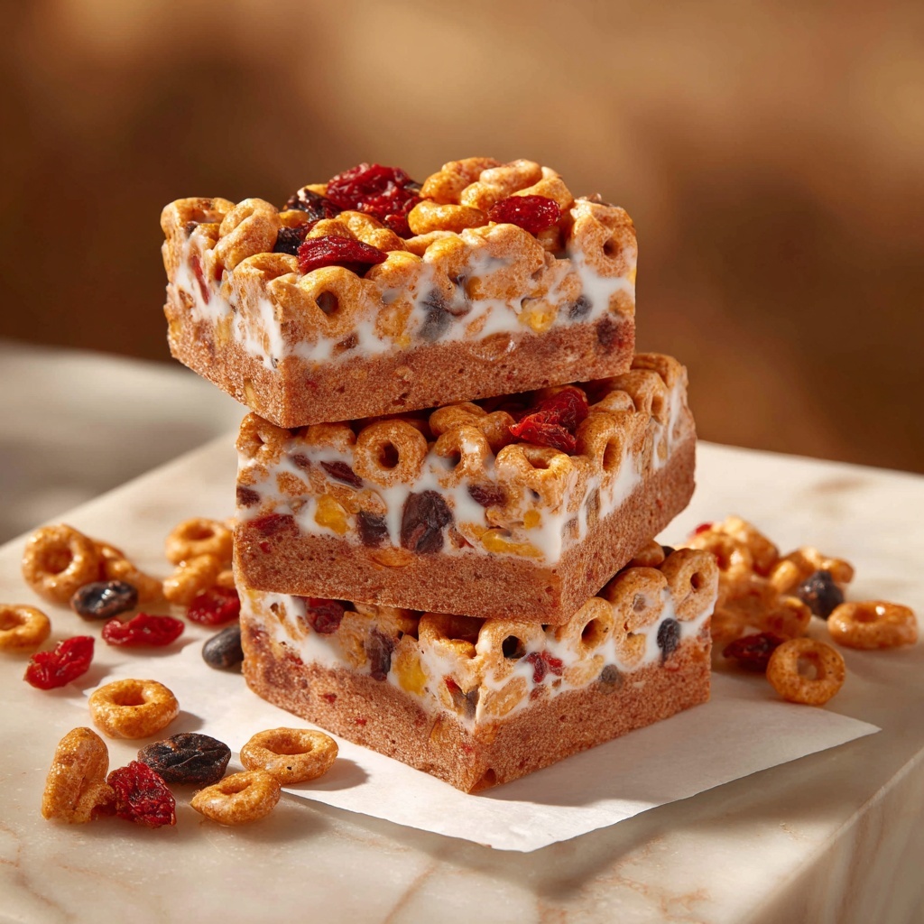 Homemade Cereal Bars with Peanut Butter and Honey Recipe - Recipe Image
