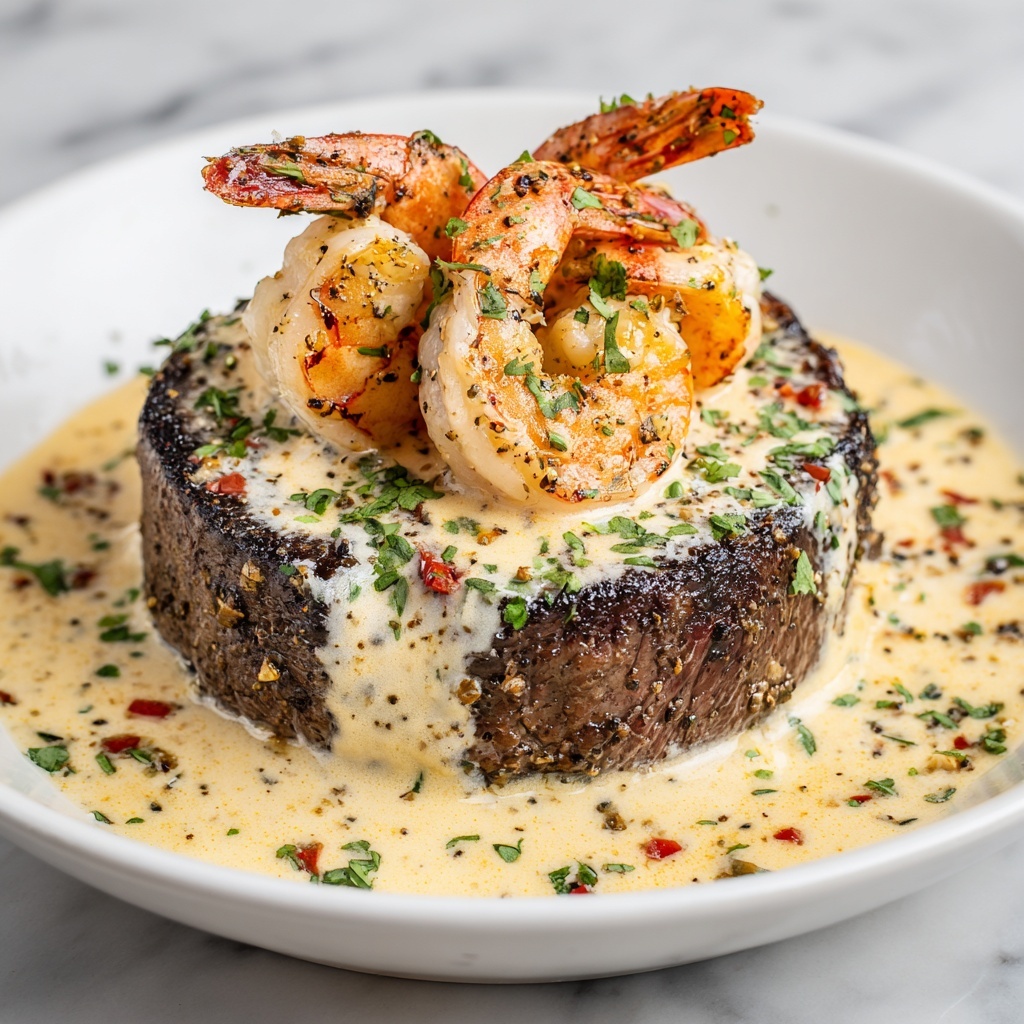 Filet Mignon with Shrimp and Lobster Recipe - Recipe Image