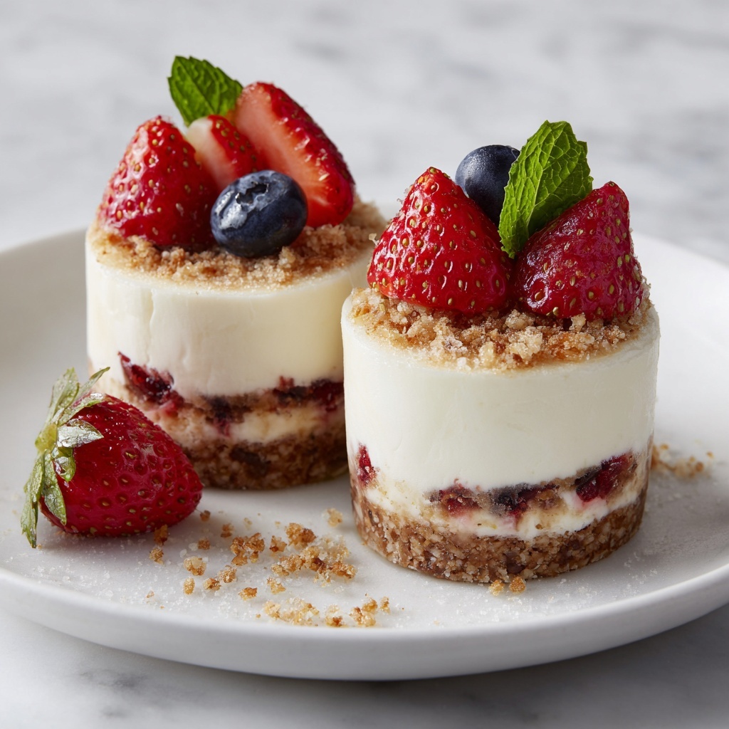 Cheesecake Cups with Fresh Berries Recipe - Recipe Image