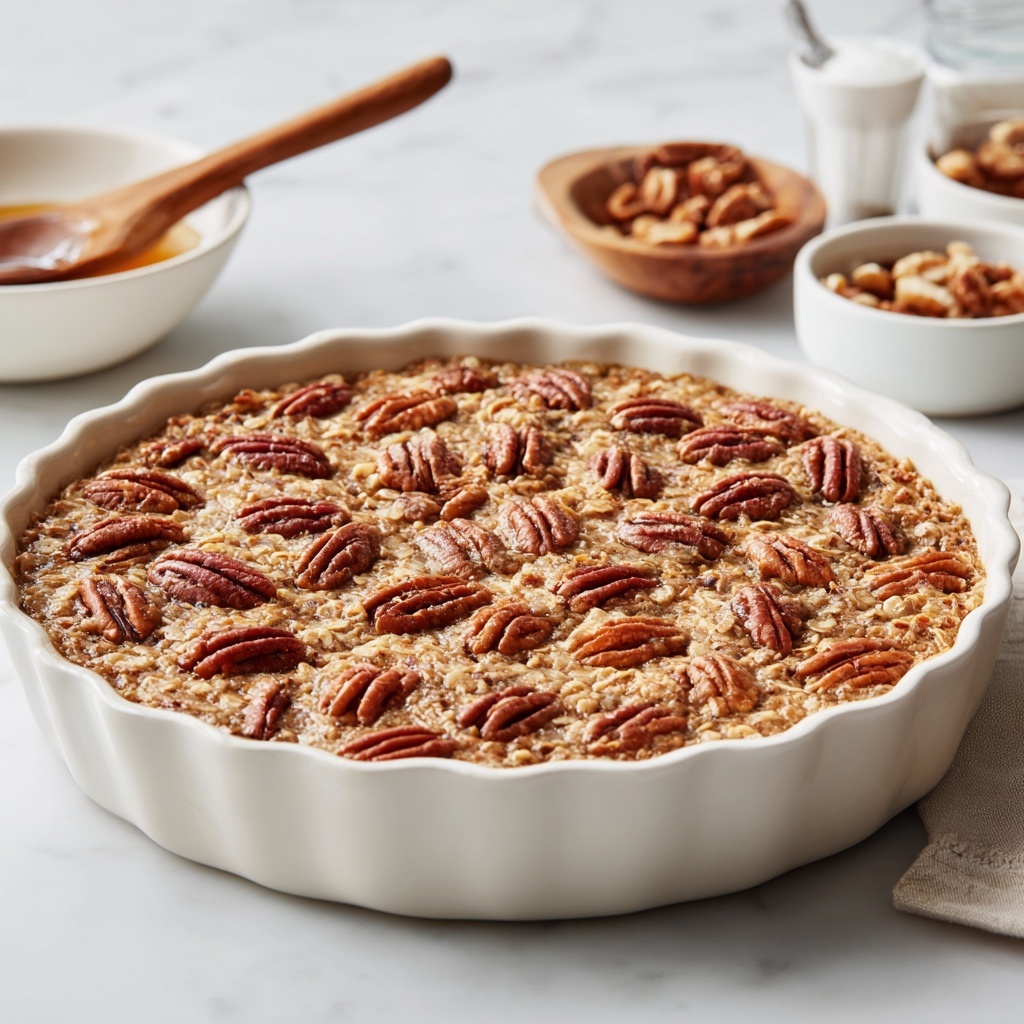 Pecan Pie Baked Oatmeal Recipe - Recipe Image