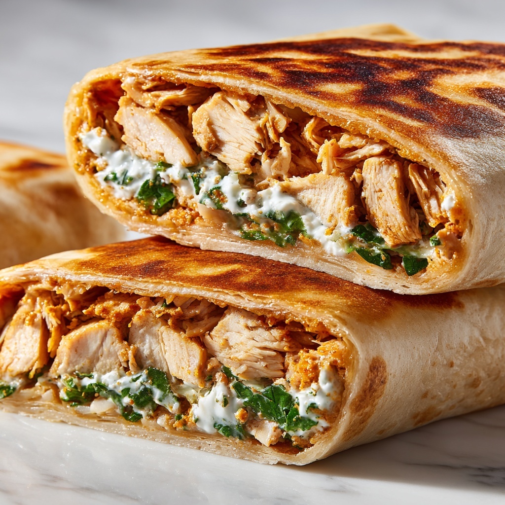 Caesar Chicken Salad Lunch Wraps: A Savory 15-Minute Meal Recipe - Recipe Image